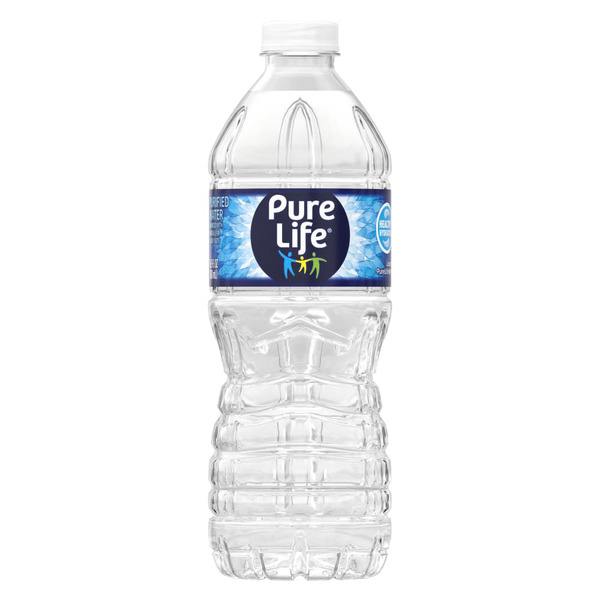 PURE LIFE Purified Water, 16.9 Fl Oz, Plastic Bottled Water Same