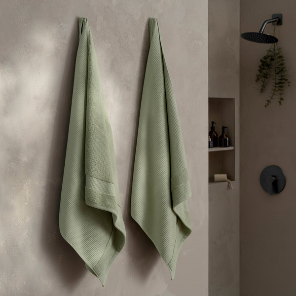 Welhome Waffle Texture Bath Towels