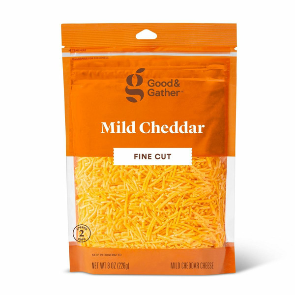 Good & Gather Mild Cheddar Fine Cut Cheese