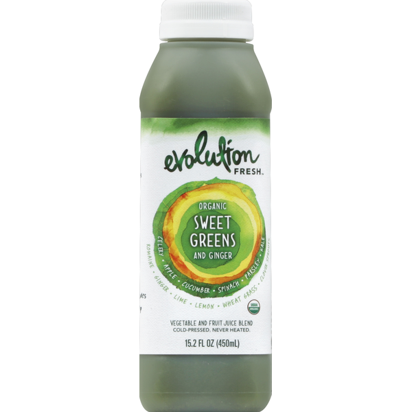 Vegetable Juice Evolution Fresh Organic Super Fruit Greens