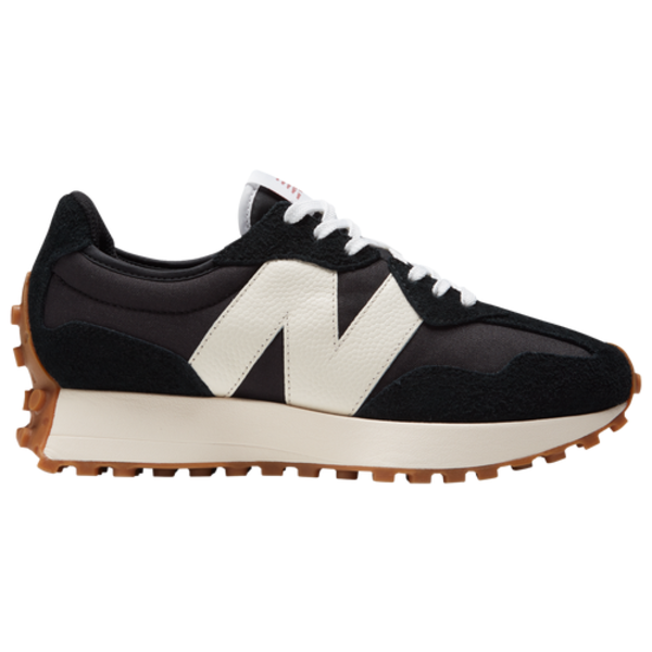 New Balance Women's 327 Casual Shoes, Size 8.5 - Black, White & Mineral Red