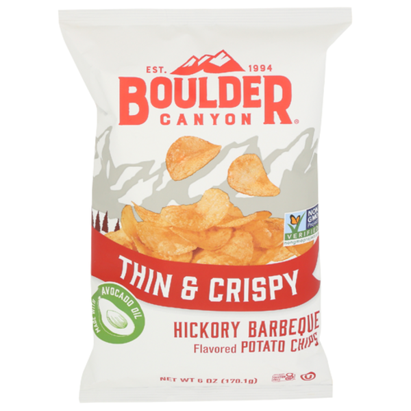 Boulder Canyon Thin & Crispy Hickory Barbecue Potato Chips