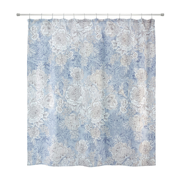 Nicole Miller Shower Curtain, 72 x 72 in - Blue & Navy