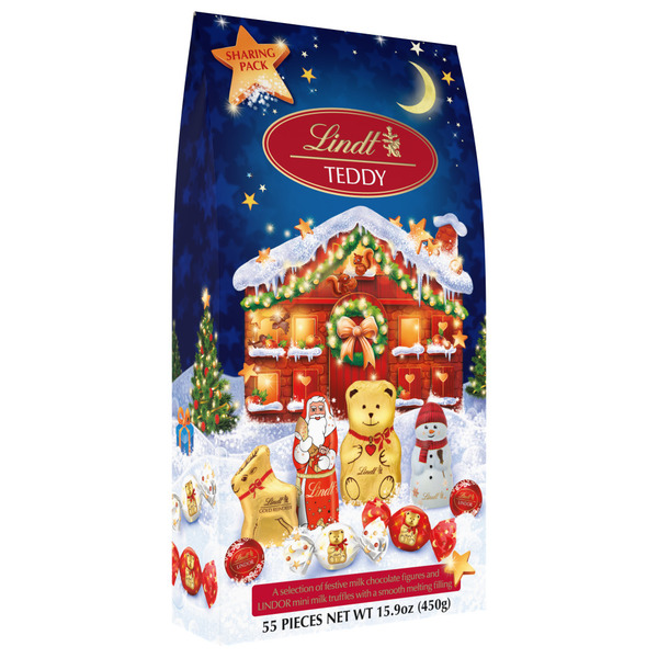 COLONISTA × NATAL DESIGN COMPE10 LINDOR Lindt Lindor Holiday Share Pack, 55-count Same-Day Delivery | Costco
