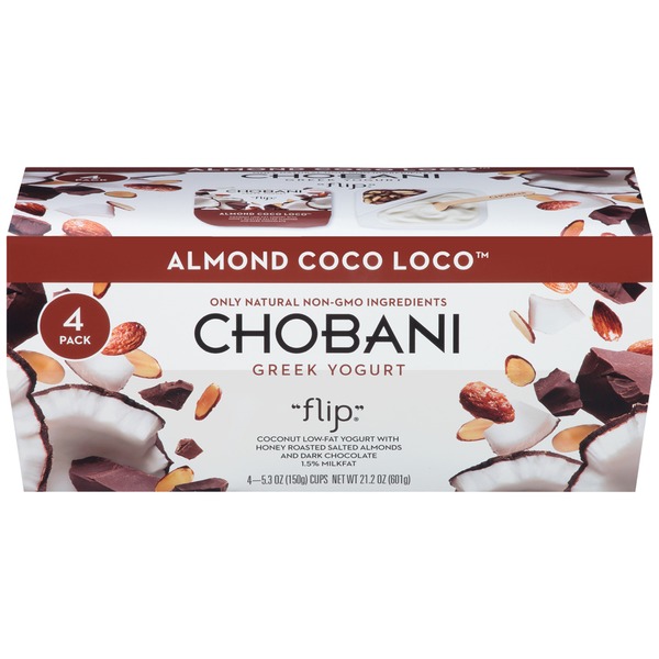 Chobani Almond Coco Loco LowFat Greek Yogurt from HEB Instacart