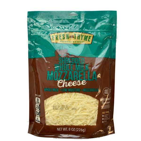 Fresh Thyme Market Shredded Whole Milk Mozzarella Cheese Same-Day