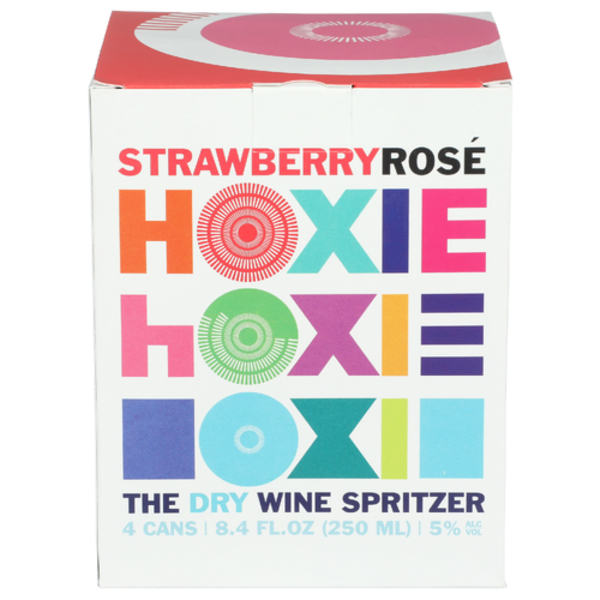 Hoxie Spritzer Strawberry Rose 4 Pack Cans