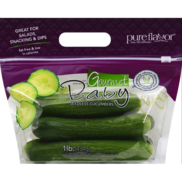 Pure Flavor Seedless Cucumber, Baby, Gourmet