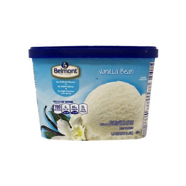 Belmont Vanilla Bean Ice Cream (48 fl oz) Instacart