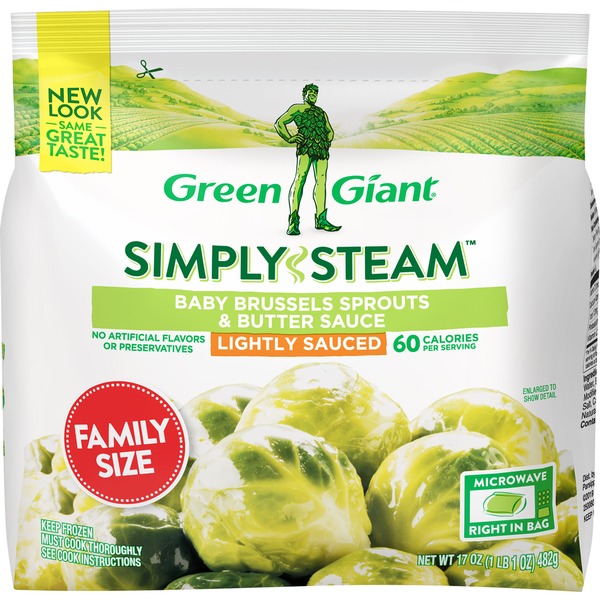 Green Giant Steamers Baby Brussels Sprouts & Butter Sauce (482 g