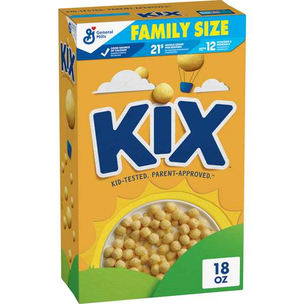 General Mills Kix Crispy Corn Puffs Family Size Cereal
