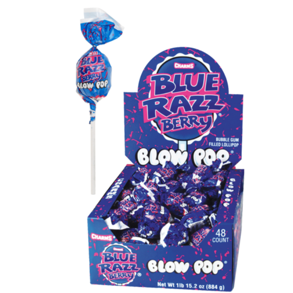 Charms - Blow Pop Blue Raspberry - 48ct