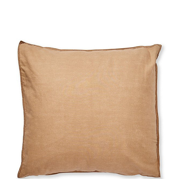 Cremieux Khaki Cotton Euro Sham