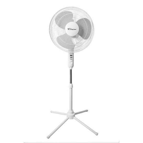 Living Zone Pedestal Fan - White Same-Day Delivery | Family
