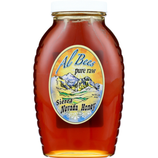 Al Bees Pure Raw Sierra Nevada Honey 2 Lb