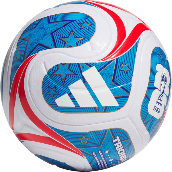 adidas FIFA World Cup 2026 Trionda USA League Soccer Ball, Size 5 - White/Blue/Red