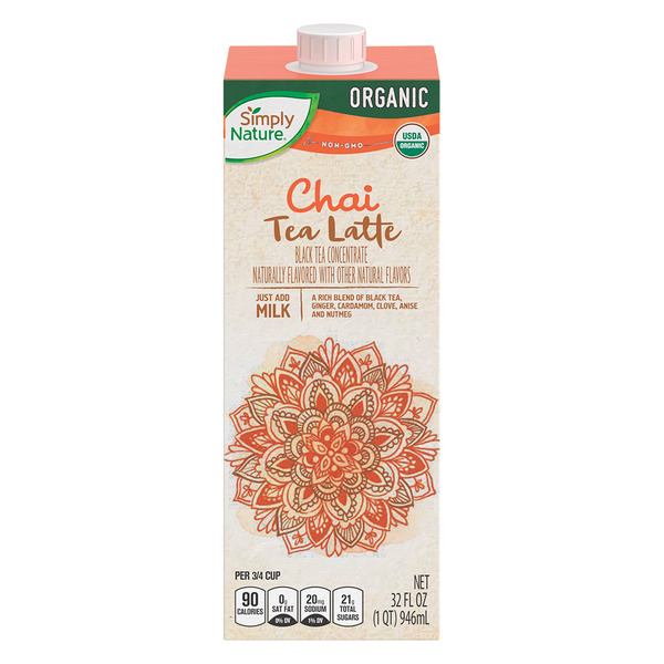ALDI Simply Nature Organic Masala Chai Tea Latte Concentrate Same