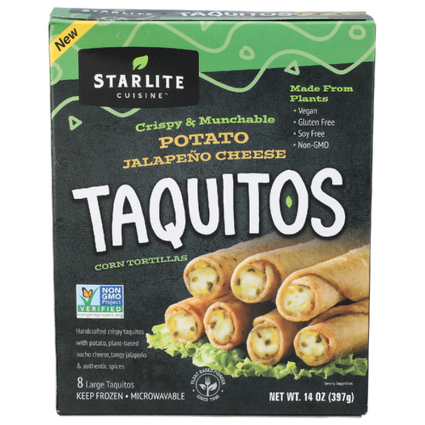 Starlite Plant Based Potato Jalapeno Cheese Taquitos Same-Day