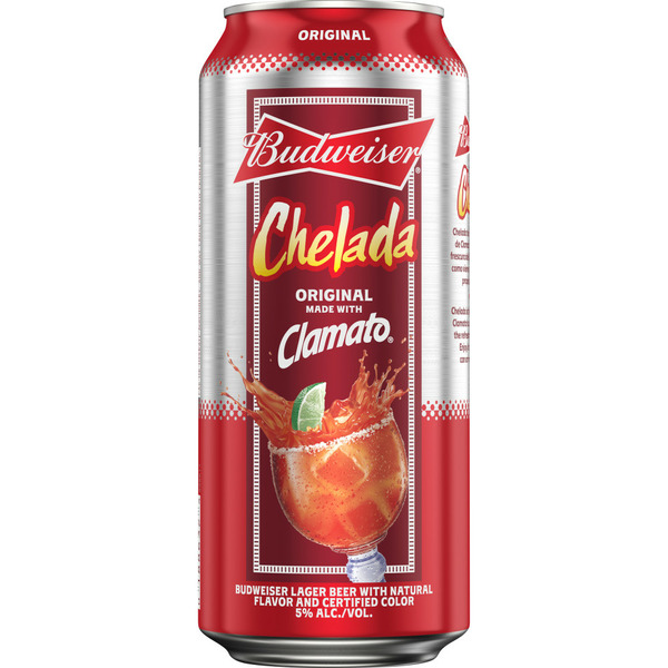 Budweiser Chelada With Clamato, Salt And Lime, Beer Same-Day