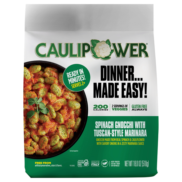 Caulipower Spinach Gnocchi, with Tuscan-Style Marinara