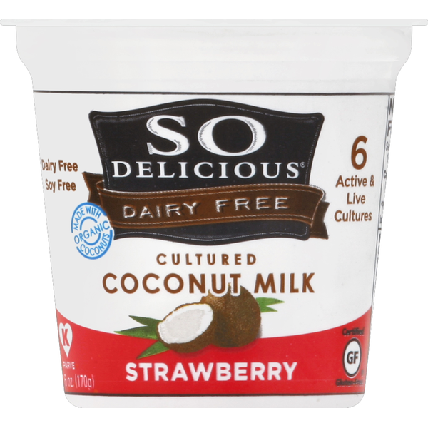 So Delicious Coconut Milk, Cultured, Strawberry