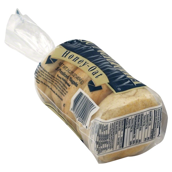 1st National Bagel Company Bagels, Honey-Oat, Pre-Sliced