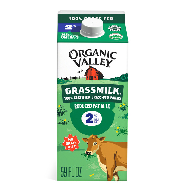 Organic Valley Organic 2% Reduced Fat Ultra Pasteurized Grass Milk