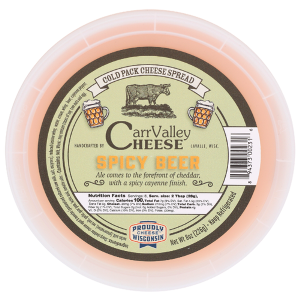 Carr Valley Cheese Spicy Beer Cold Pack Cheese Spread Same-Day