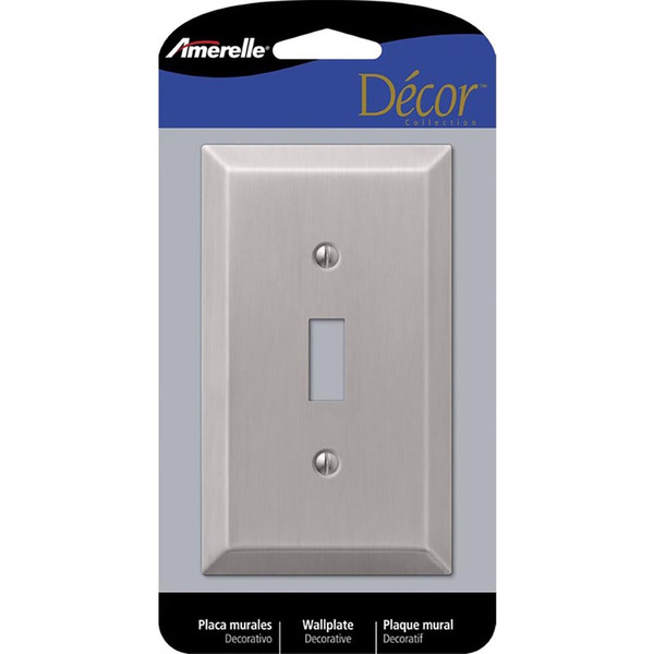 Amerelle Décor Collection Tog Bn Stamped Steel Switch Wall Plate