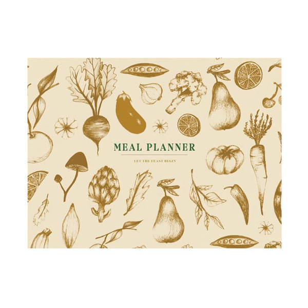 Papier Weekly Meal Planner Harvest, 9-1/2 x 7-1/4 Inch