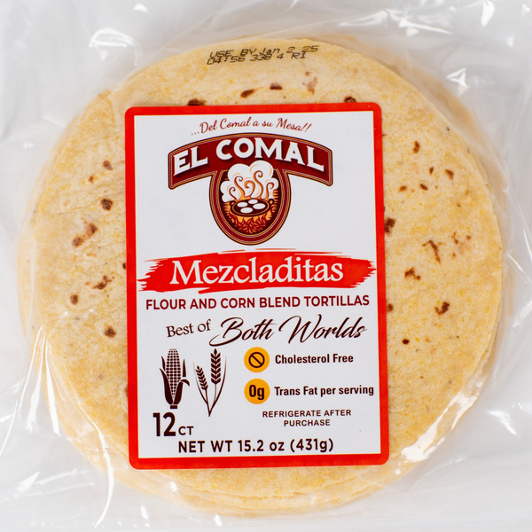 El Comal Mezcladitas Tortillas Flour and Corn Blend Tortillas
