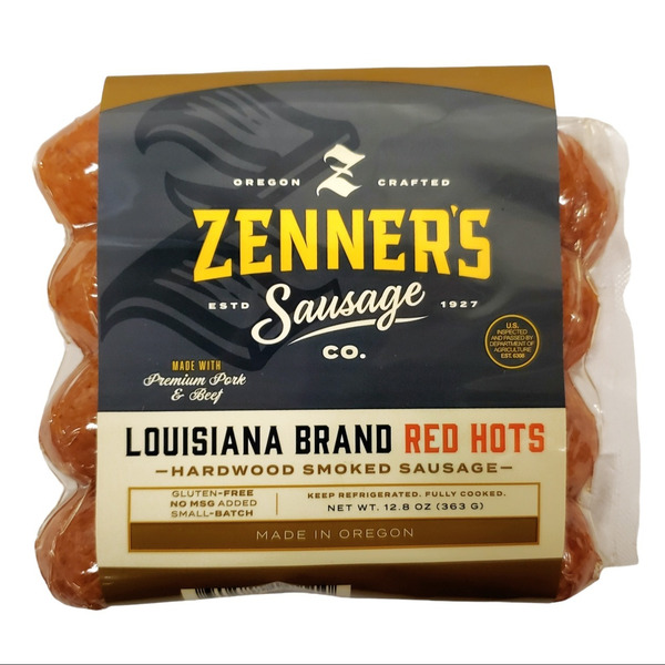 Zenner's Sausage Co. Louisiana Red Hot Smoked Sausage Same-Day