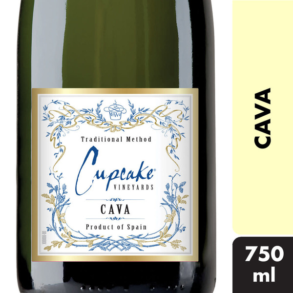 Cupcake Vineyards Extra Dry Cava Spain Sparkling Wine Same-Day