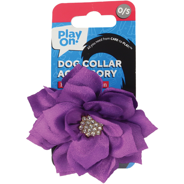 Play On Flower Dog Accessories, One Size - Purple