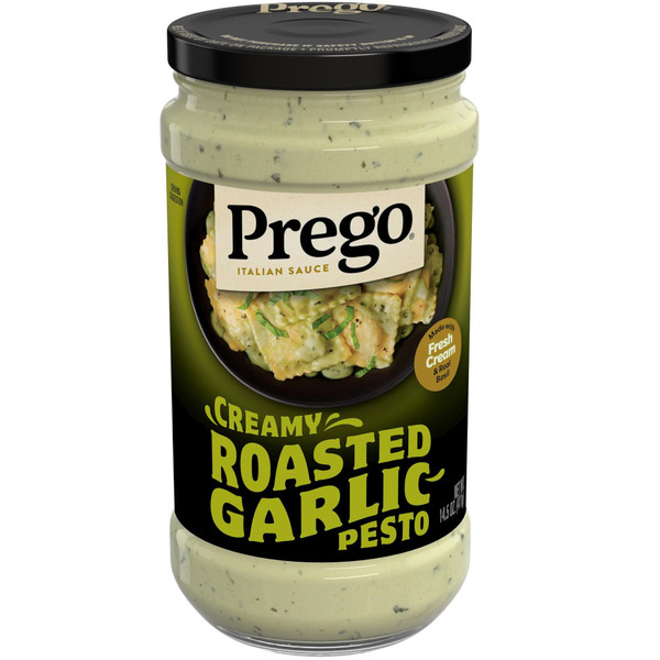 Prego Creamy Roasted Garlic Pesto Pasta Sauce