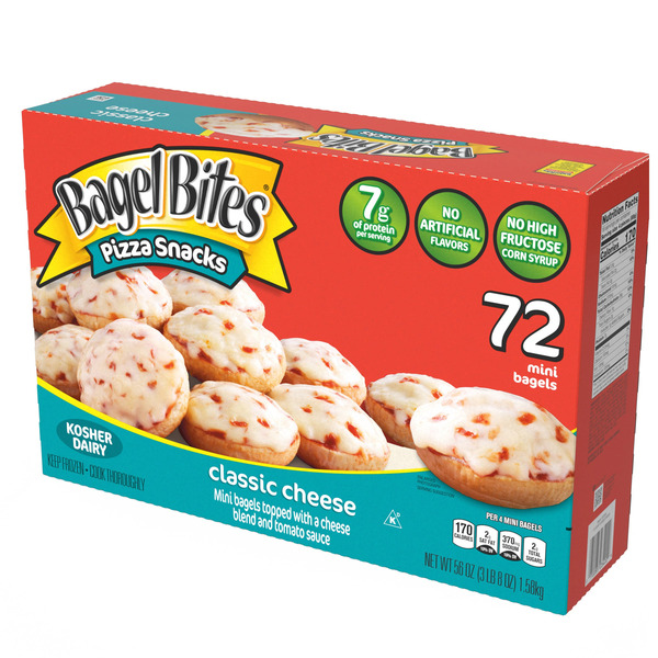 Ore-Ida Bagel Bites Pizza Snacks, 72-count