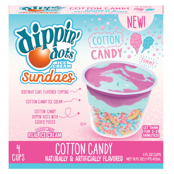 Dippin' Dots Ice Cream Sundaes, Cotton Candy Same-Day Delivery or