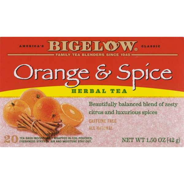 Bigelow Orange & Spice Herbal Tea