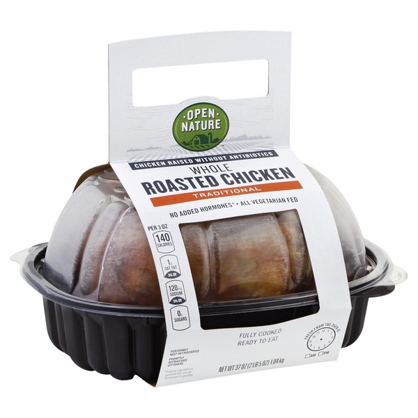 Open Nature Chicken, Whole Roasted, Traditional (37 oz) from Albertsons