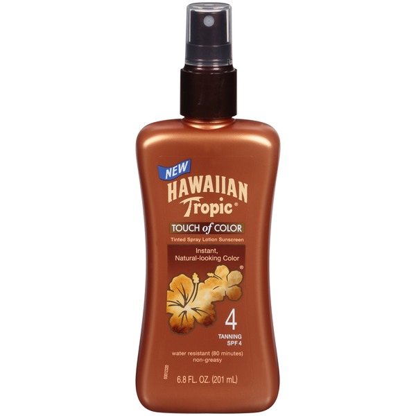 Hawaiian Tropic Touch of Color SPF 4 Tanning Tinted Spray Lotion