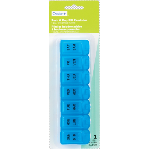 OPTION+ 7 Day Pill Reminder Push Button Same-Day Delivery | Rexall