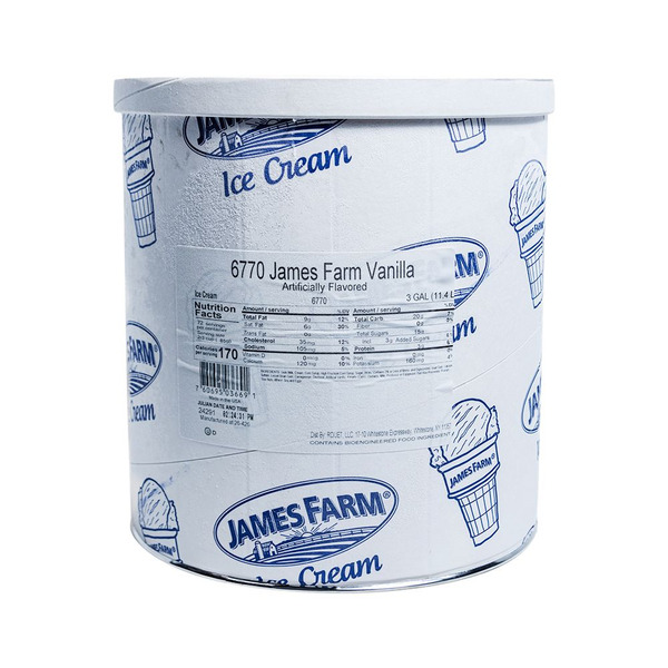 James Farm - Vanilla Ice Cream - 3 gal