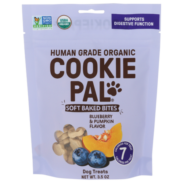 Cookie Pal Dog Biscuits Organic Blueberry Pumpkin Soft Baked Dog Biscuits