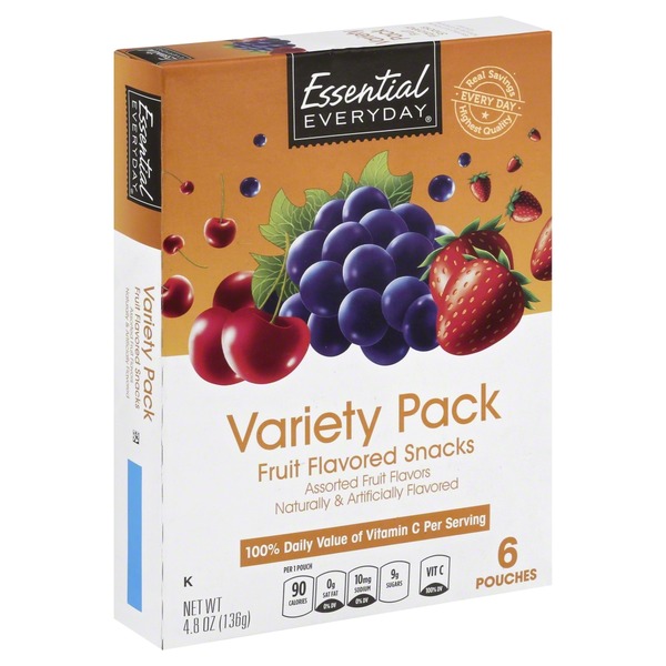 Essential Everyday Fruit Flavored Snacks, Variety Pack (6 each) Instacart