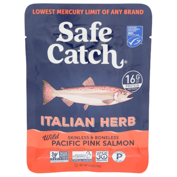 Safe Catch Italian Herb Wild Pink Salmon Pouch Same-Day Delivery