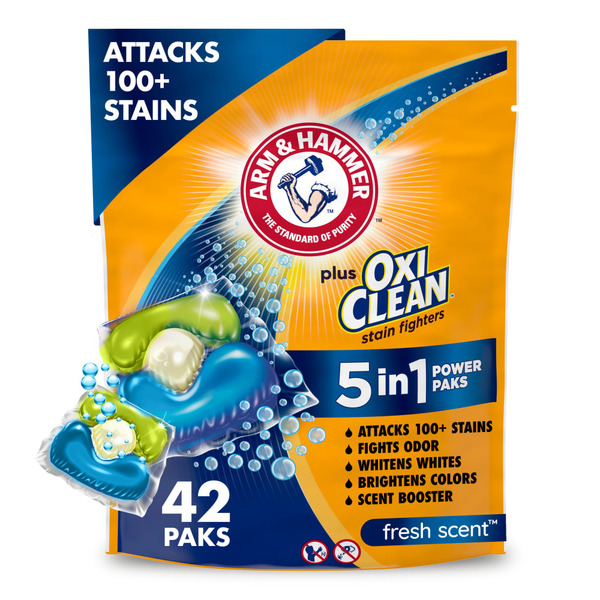 Arm & Hammer Plus Oxiclean Stain Fighters: 5-In-1 Laundry