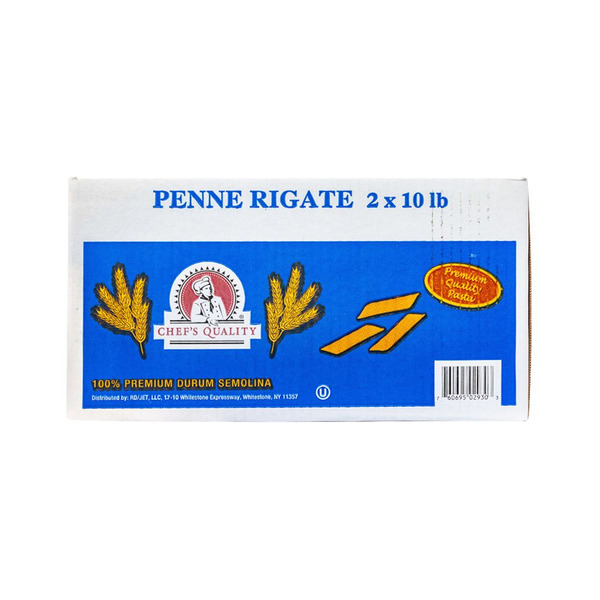Chef's Quality - Penne Rigate Pasta - 2/10 lbs