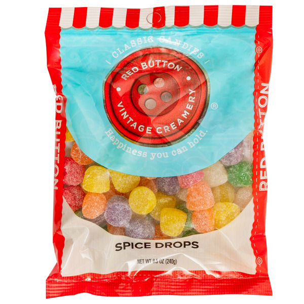 Red Drop Candy Red Button Vintage Creamery Spice Drop Candy Same-Day Delivery or ...