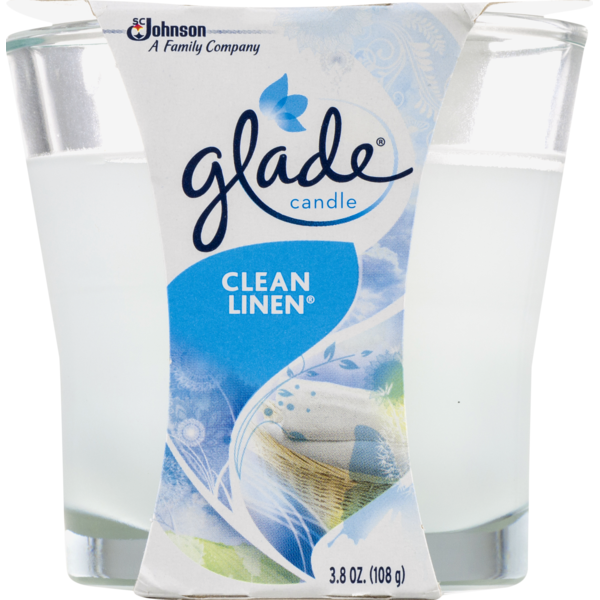Glade Candle Clean Linen (3.8 oz) from Safeway Instacart