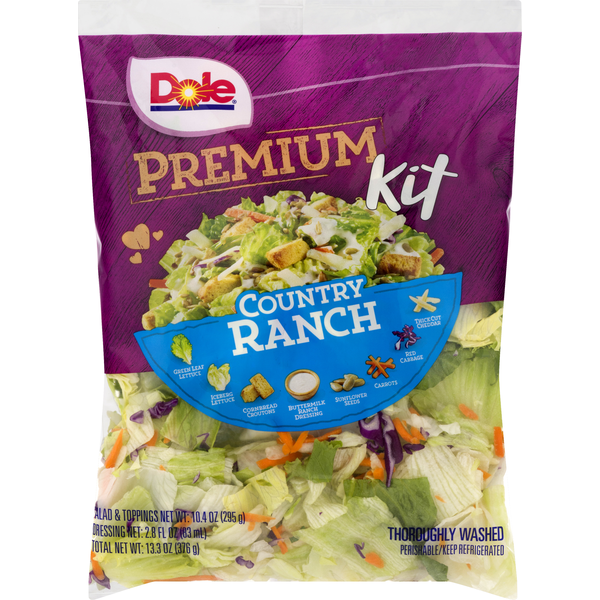 Dole Salad Kit, Premium, Country Ranch (13.3 oz bag) from Lucky